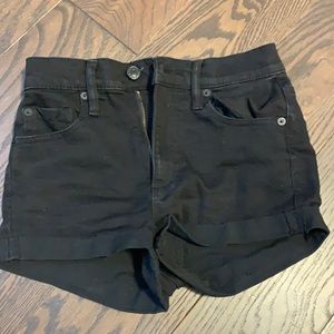 garage denim black 00 shorts